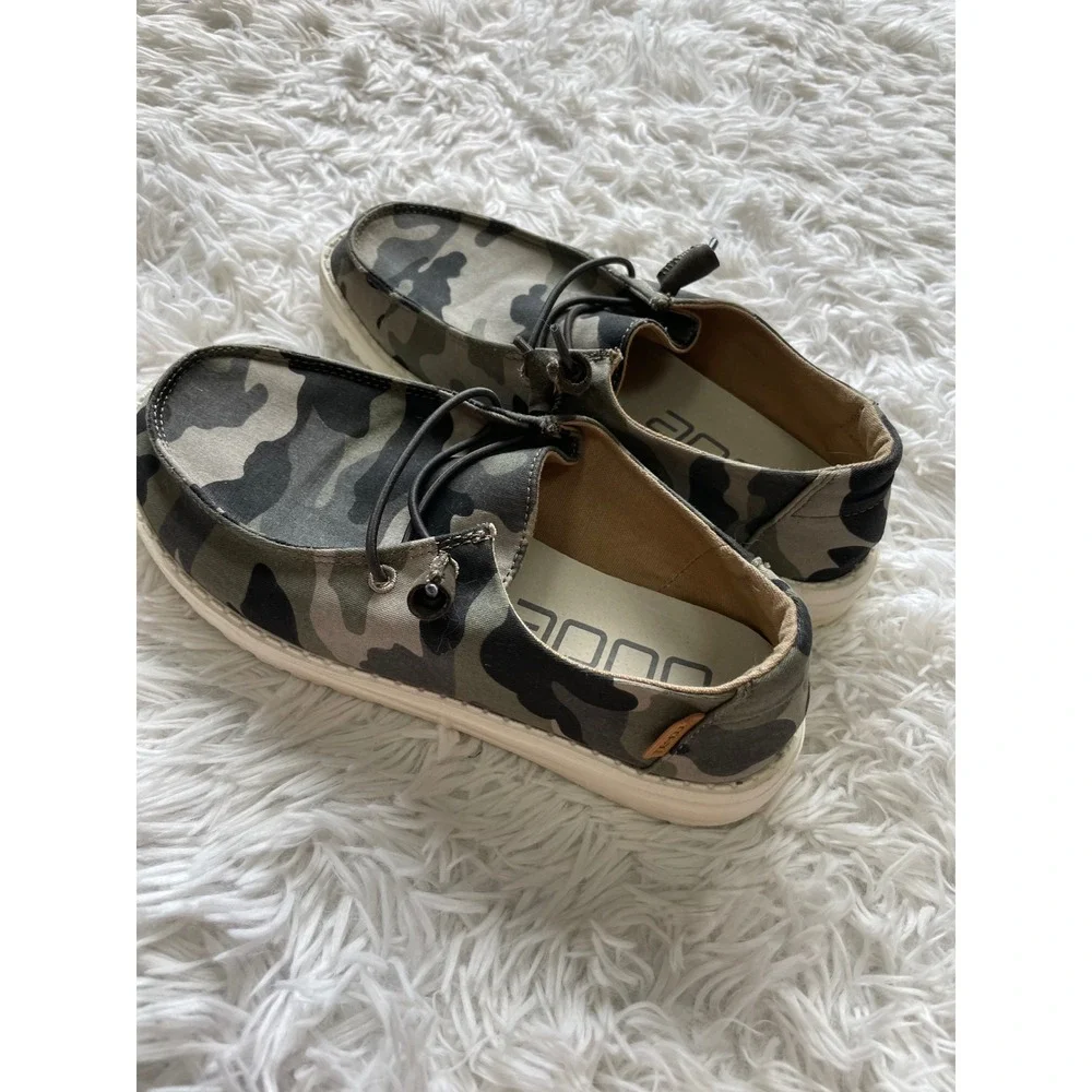 Hey Dude Wendy Camo Slip On Loafers
